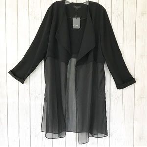 FATE. Black Cardigan NWT Size: Large